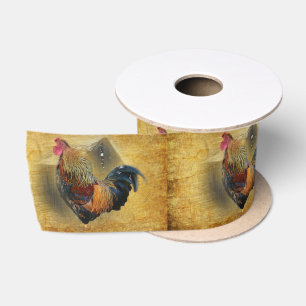 Ruban En Satin Belle coop de poulet rôti et de grange rustique