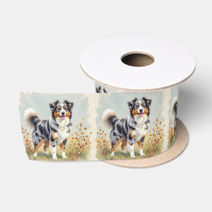 Ruban En Satin Berger Australien Merle Queue Longue