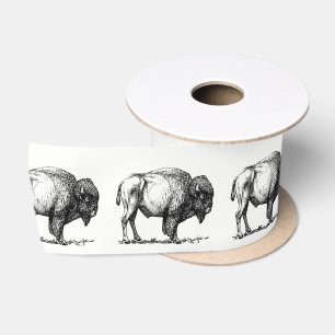 Ruban En Satin Bison américain de Buffalo