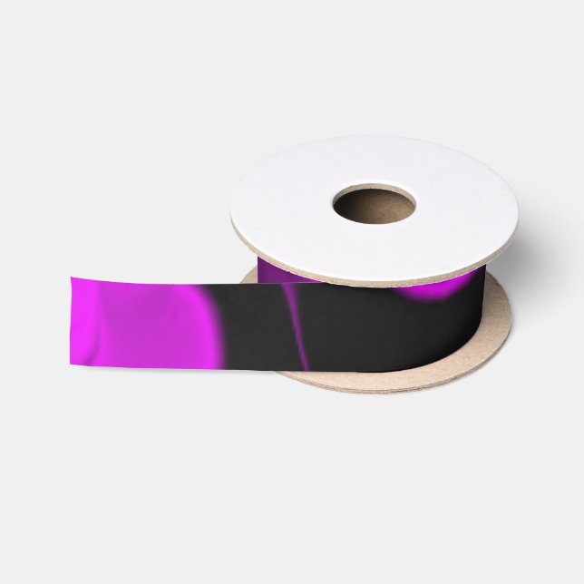 Ruban En Satin Black et Smokey Purple (Bobine)