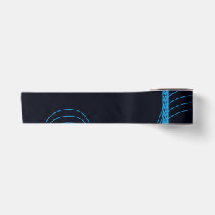 Ruban En Satin Bleu, cool, moderne, tendance, lignes courbes simp