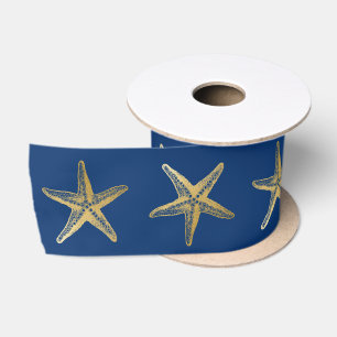 Ruban En Satin Bleu de la marine de Noël de la côte