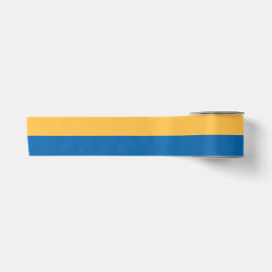 Ruban En Satin Bleu jaune chaud et bleu ciel