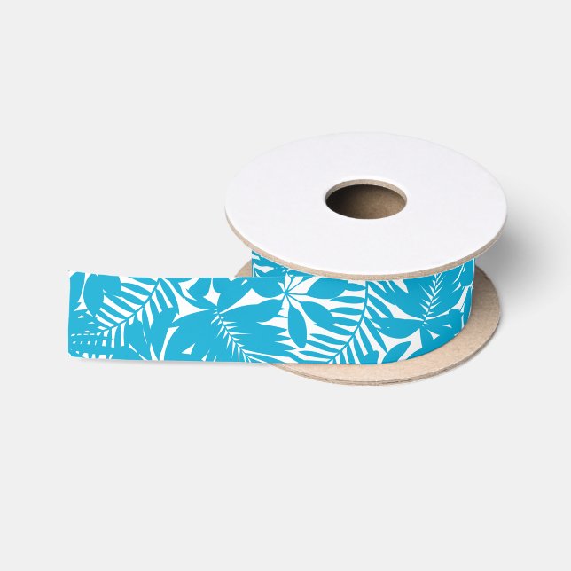 Ruban En Satin Bleu tropical (Bobine)