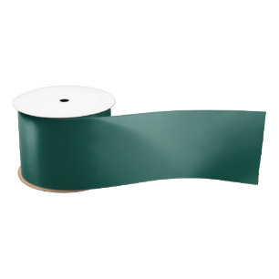 Ruban En Satin Bleu vert foncé (couleur solide)