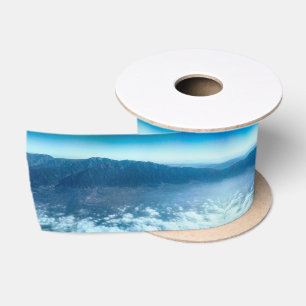Ruban En Satin Blue Cloudy