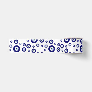 Ruban En Satin Blue Evil Eye Bonne chance & Protection Motif