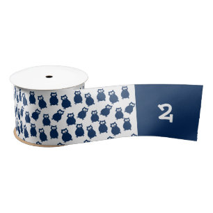 Ruban En Satin Blue Ows Deuxième fête d'anniversaire