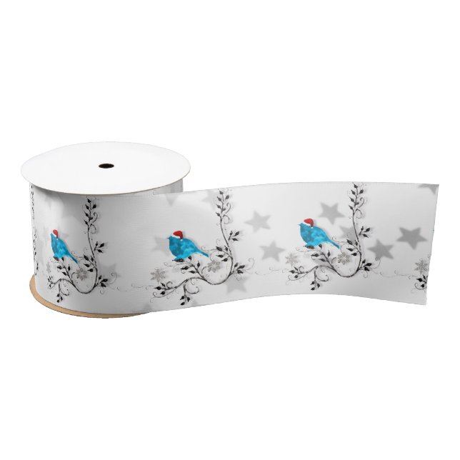 Ruban En Satin Bluebird à Noël (Bobine)