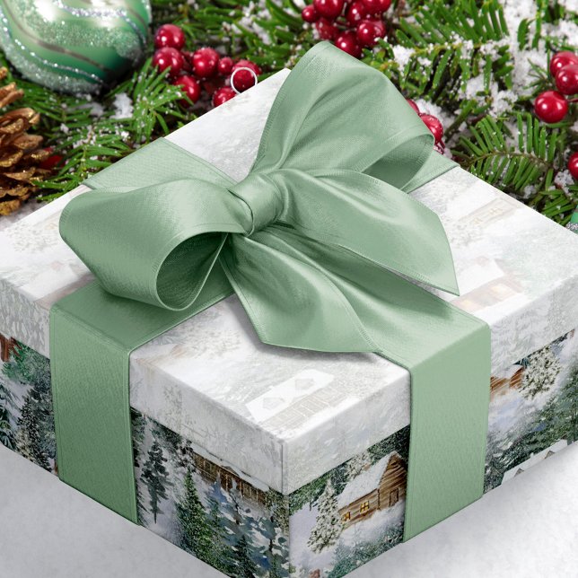 Ruban En Satin Bois vert Sage (Créateur téléchargé)