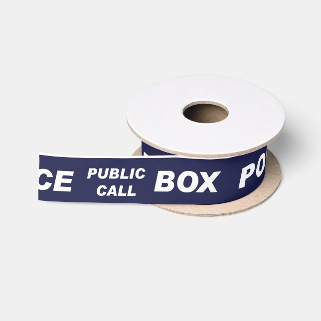 Ruban En Satin Boîte téléphonique publique de police (Bobine)