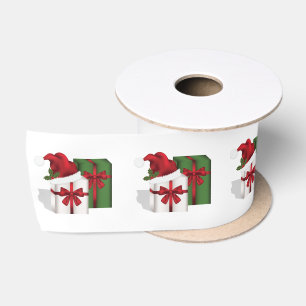 Ruban En Satin Boîtes Cadeaux Blanches Et Vertes Avec Chapeau De