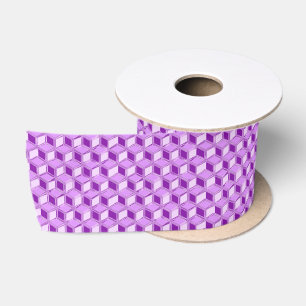 Ruban En Satin Boîtes Chrome 3-d - violet violet