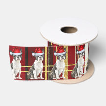 Boston Terrier Chien vacances Plaid Fundy Noël