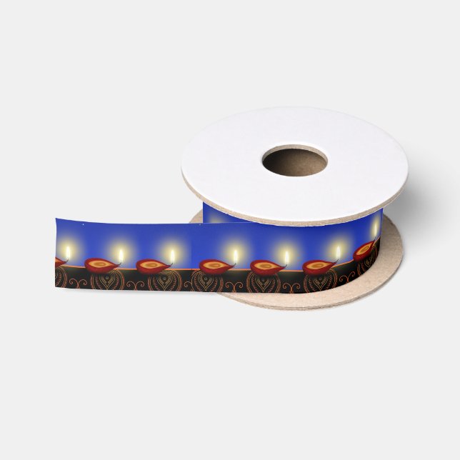 Ruban En Satin Bougies Diwali lumineuses - Ruban (Bobine)