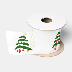 Ruban En Satin Boules de Noël sur un pin, Cadeaux