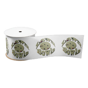 Ruban En Satin Boules de pelouse circulaires Nom Conception,