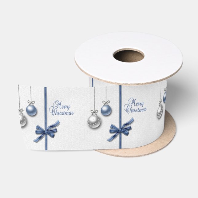 Ruban En Satin Boules élégantes brillantes de Noël (Bobine)