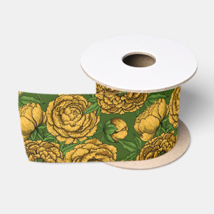 Ruban En Satin Bouquet de galets jaunes