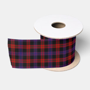 Ruban En Satin Brown Grady Tartan