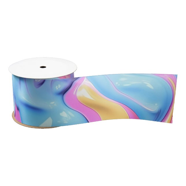 Ruban En Satin Bulle plastique Abstraite (Bobine)