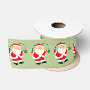 Ruban En Satin Cadeau de Noël de pêche