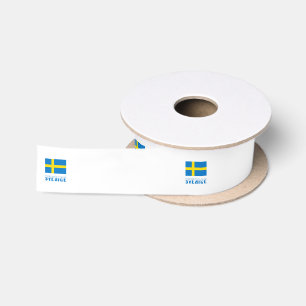 Ruban En Satin Cadeau Sverige Svenska Flagga