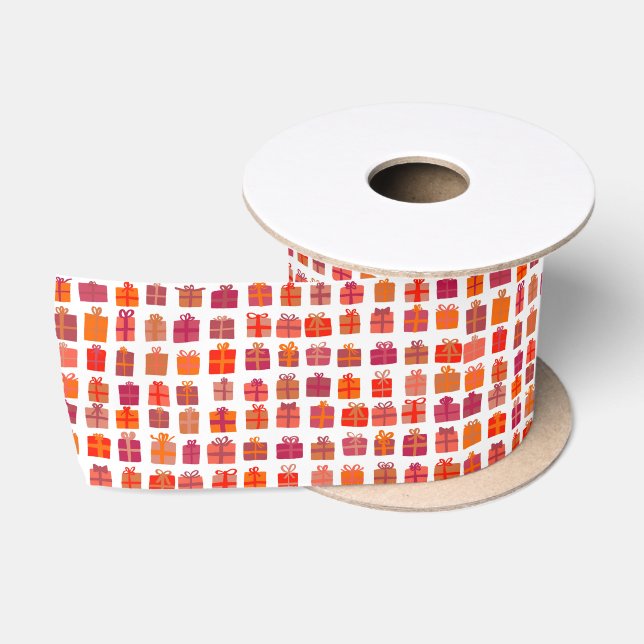 Ruban En Satin Cadeaux mignons enrobés avec vaches Anniversaire d (Bobine)