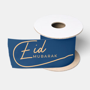 Ruban En Satin Calligraphie Eid Mubarak Islamique