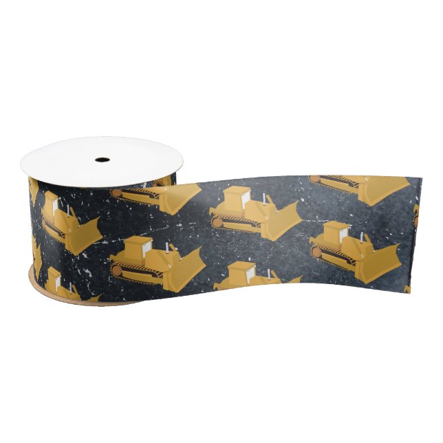 Ruban En Satin Camion de construction Bulldozer (Bobine)