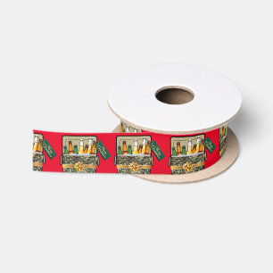 Ruban En Satin Camo Ice Chest Avec Bière Joyeux Noël