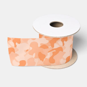 Ruban En Satin Camouflage orange