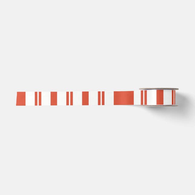 Ruban En Satin Candy Cane Chorus-Stripe-Verticle (Devant)