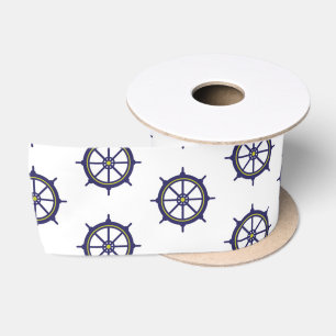 Ruban En Satin Capitaine de bateau nautique Ancre de marins