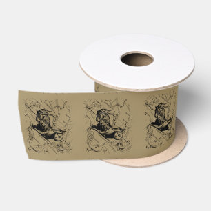 Ruban En Satin Capricorne Constellation Hevelius 1690 sur Taupe