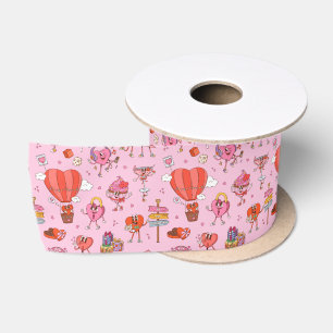 Ruban En Satin Caricatures Retro Super Valentine