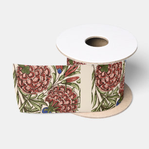 Ruban En Satin Carnation Carrelage Fleur Antique Art Rustique
