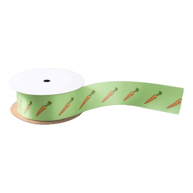 Ruban En Satin Carotte (Bobine)