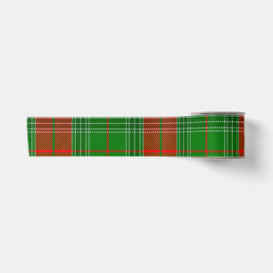 Ruban En Satin Carreaux Rouges et Verts