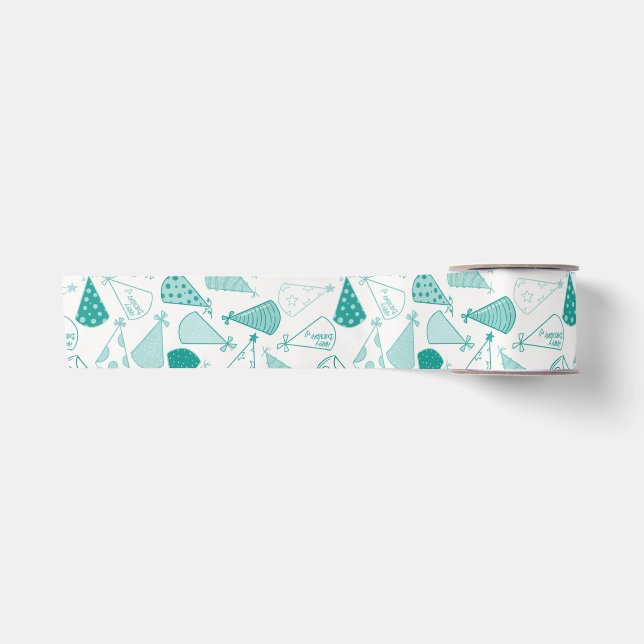 Ruban En Satin Casquettes turquoises (Devant)