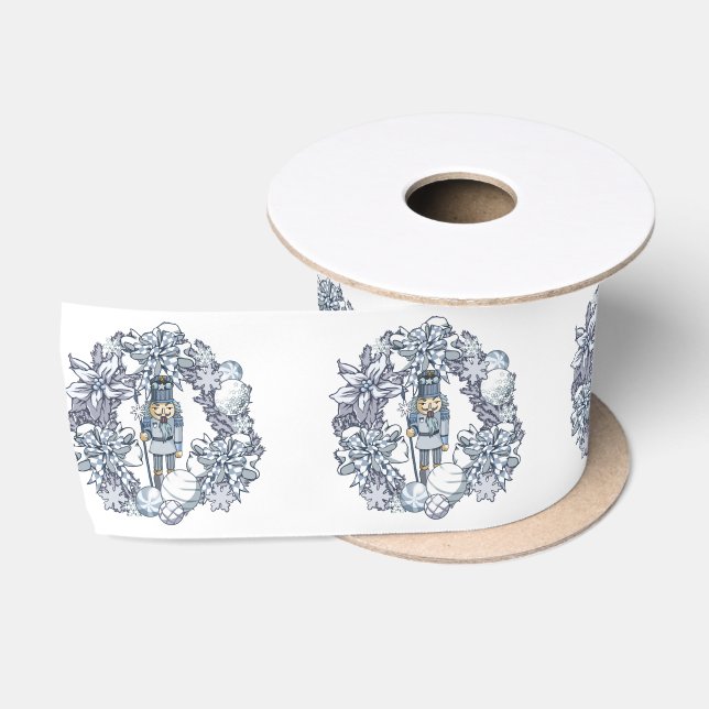 Ruban En Satin Casse-noisette blanche (Bobine)