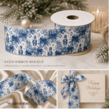 Casse-Noisette Toile Vintage Bleu Poussiéreux de N