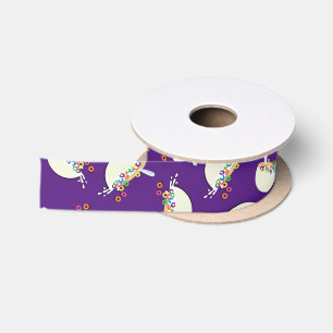 Ruban En Satin Cereal Bowl Enfants Slepover Anniversaire fête mig