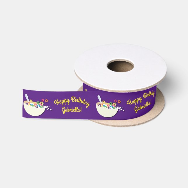 Ruban En Satin Cereal Bowl Slepover fête d'anniversaire (Bobine)