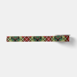 Ruban En Satin Cerfs communs Antler de plaid