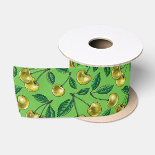 Ruban En Satin Cerises jaunes