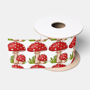 Ruban En Satin Champignons de la Red Amanita Thunder_Cove