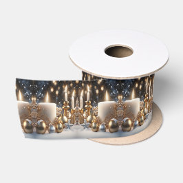 Ruban En Satin Chandelles de vacances Ribbon Satin de vacances