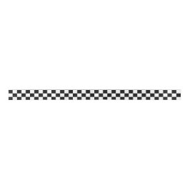 Ruban En Satin Checkered noir
