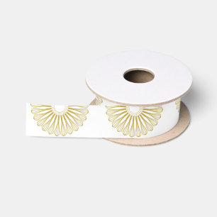 Ruban En Satin Chef pâtissier Baker Gold Whisk